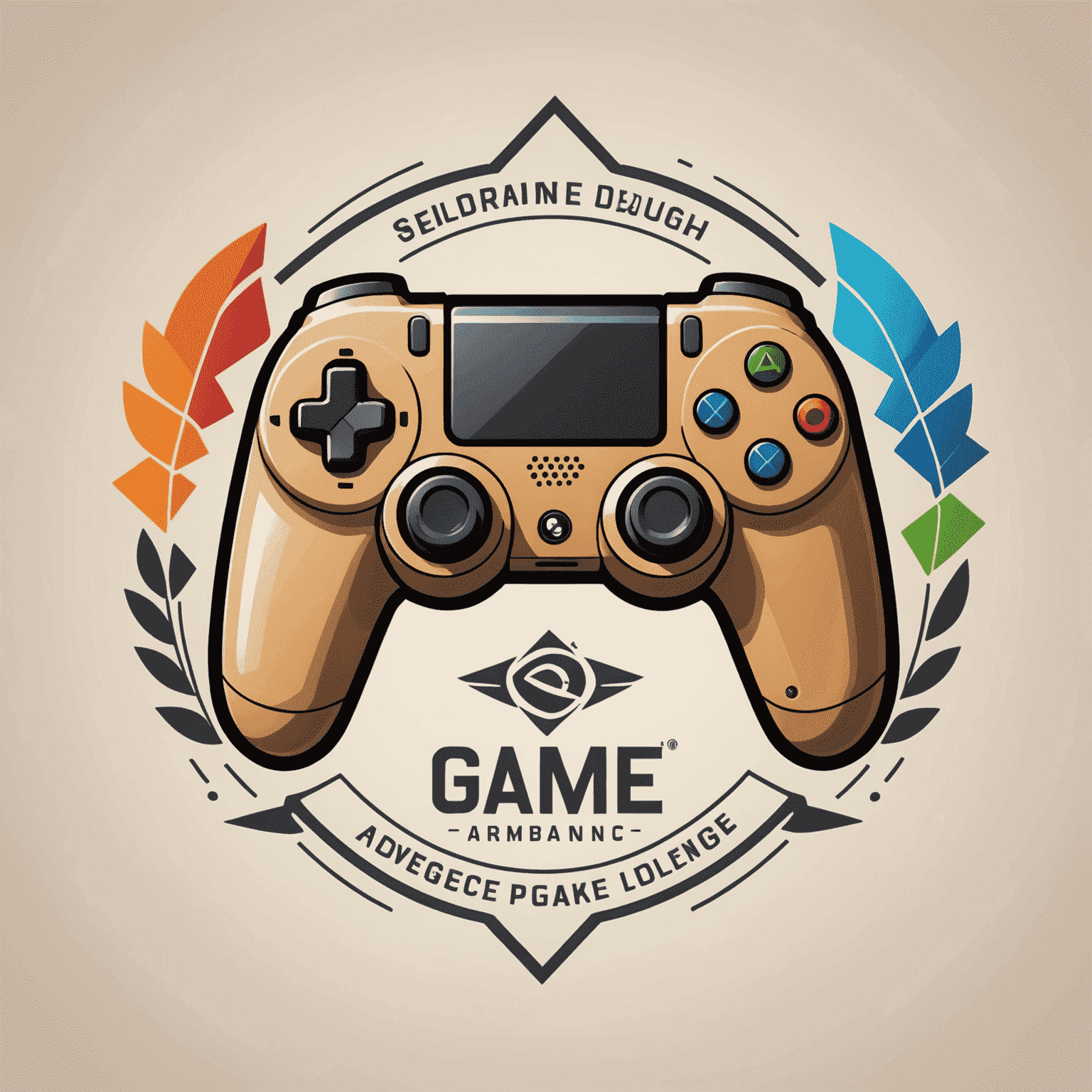 Advanced Game Design logo featuring stylized game controller and design tools
