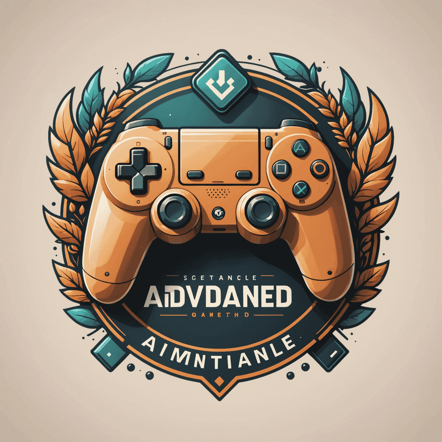 Advanced Game Design logo featuring stylized game controller and design tools