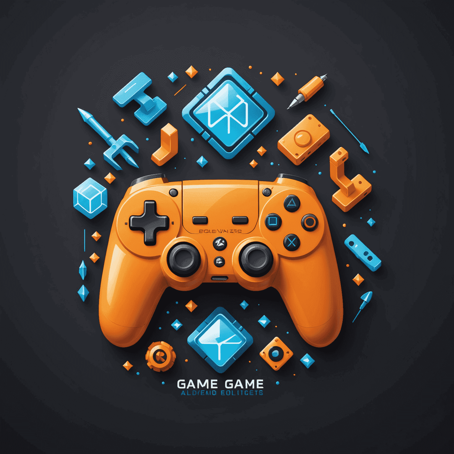 Advanced Game Design logo featuring stylized game controller and design tools