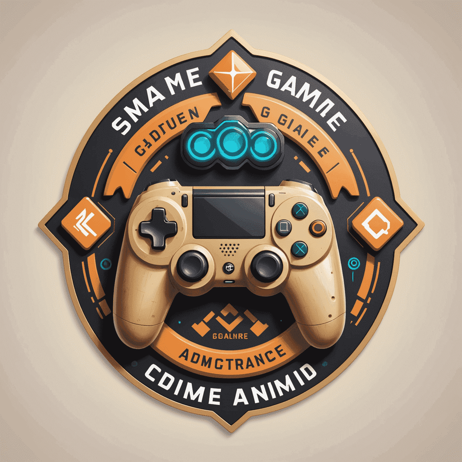 Advanced Game Design logo featuring stylized game controller and design tools