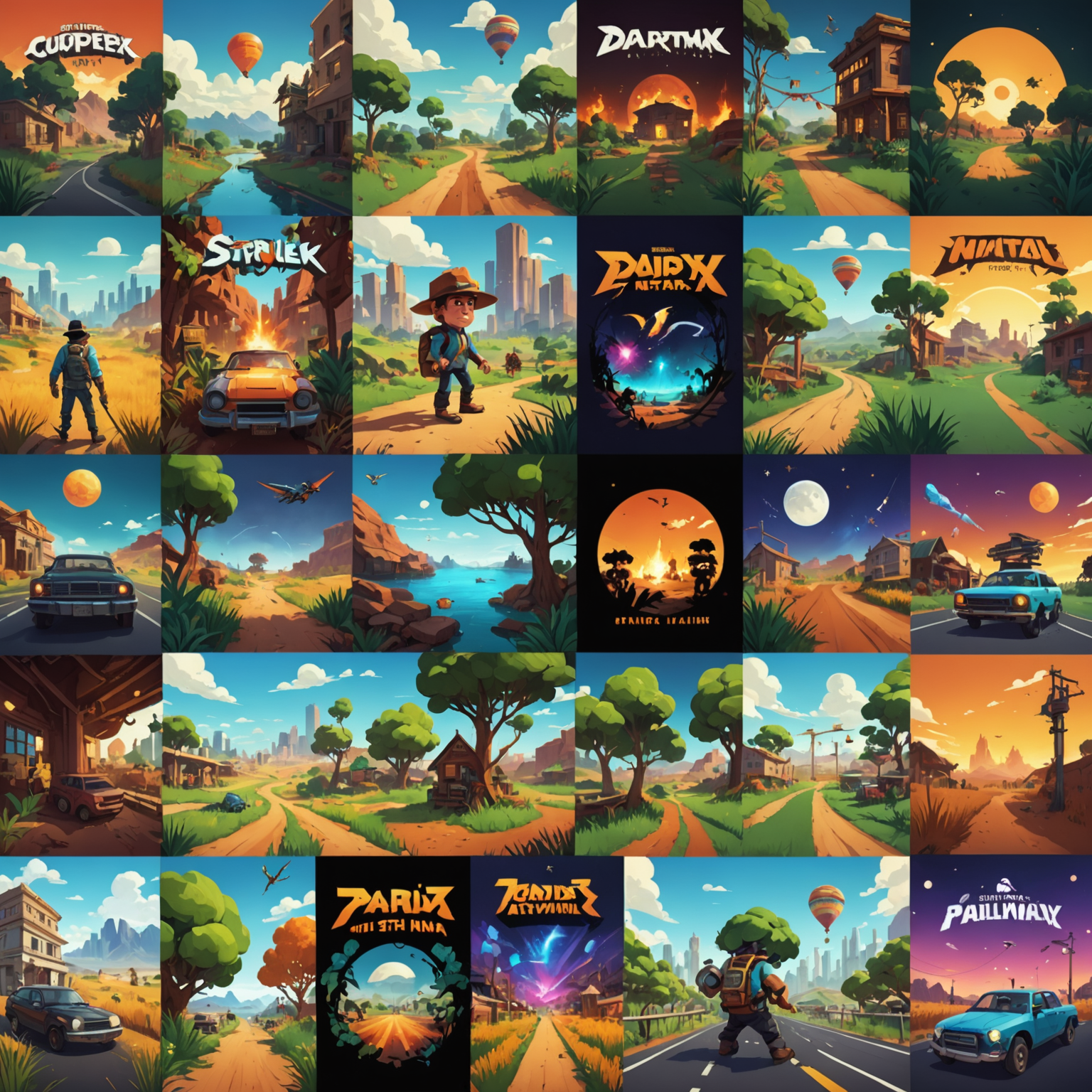 Collage of successful indie games developed in Australia, showing diverse art styles and gameplay mechanics
